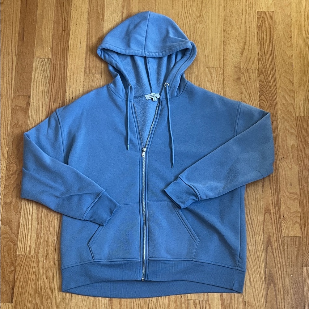 Men's Zip-Up Blue Sweater